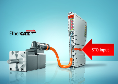 EtherCAT I/O system: servo terminals with integrated STO safety function
